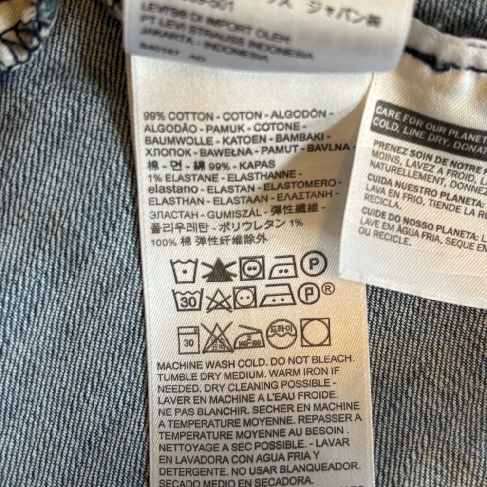 Levi’s Women’s Blue Jean Trucker Jacket - size S - Picture 7 of 7